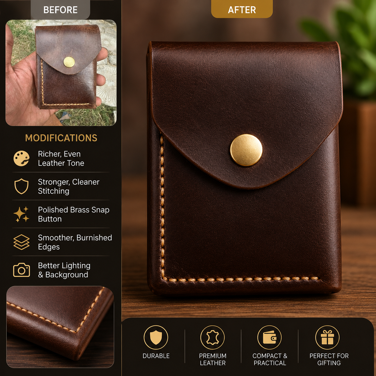 Handcrafted Genuine Leather Wallet for Men